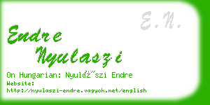 endre nyulaszi business card
